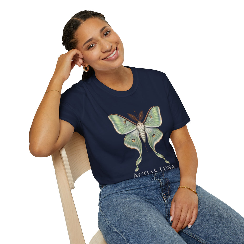 Luna Moth Natural History T-Shirt | Actias luna