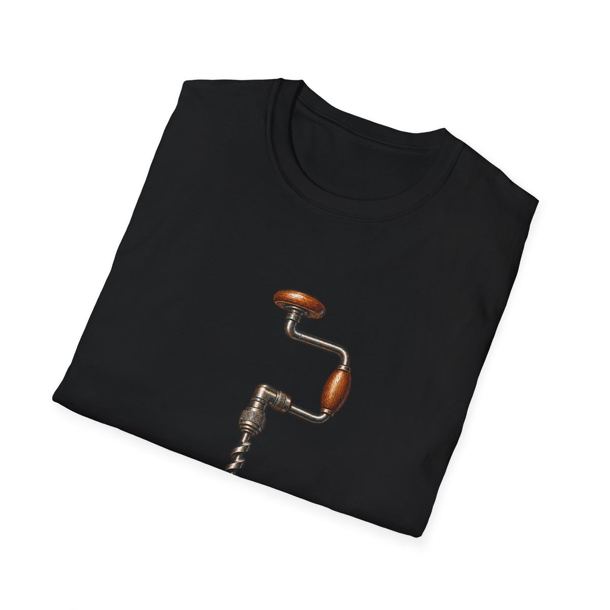 Brace and Bit Hand Drill Woodworking T-Shirt