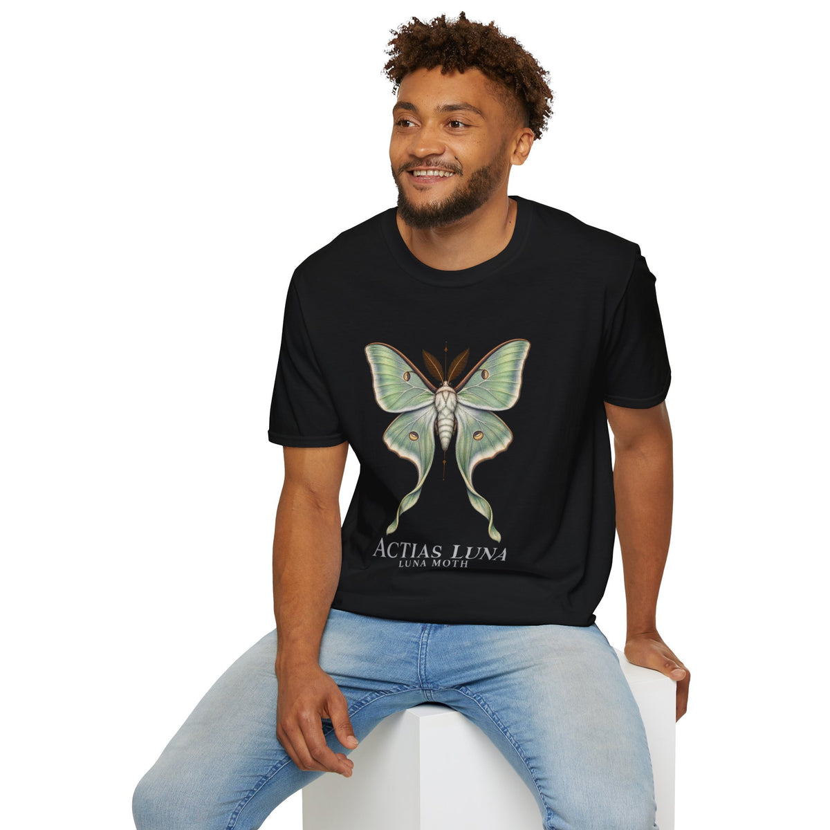 Luna Moth Natural History T-Shirt | Actias luna