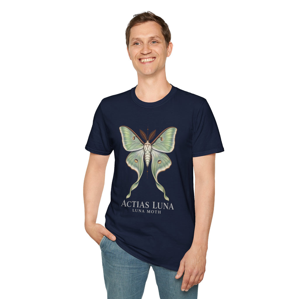 Luna Moth Natural History T-Shirt | Actias luna