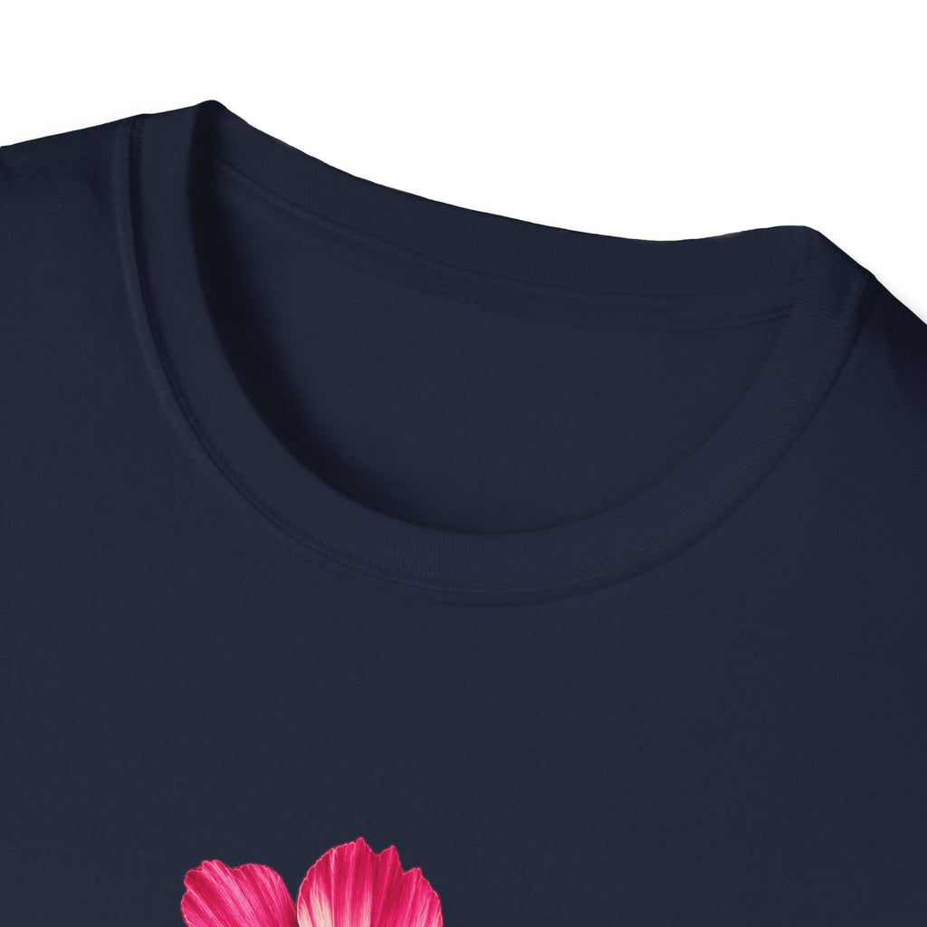 Garden Cosmos Botanical T-Shirt — Pink Field Study