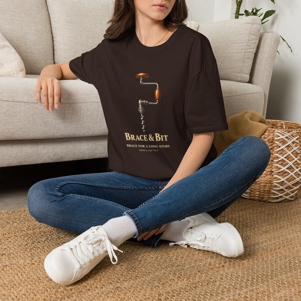 Brace and Bit Hand Drill Woodworking T-Shirt