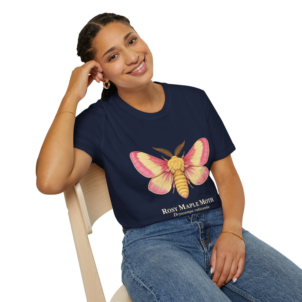 Rosy Maple Moth Natural History T-Shirt