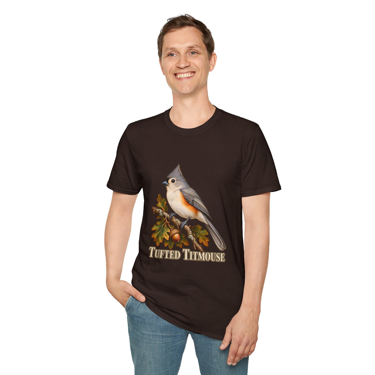 Tufted Titmouse Birdwatching T-Shirt