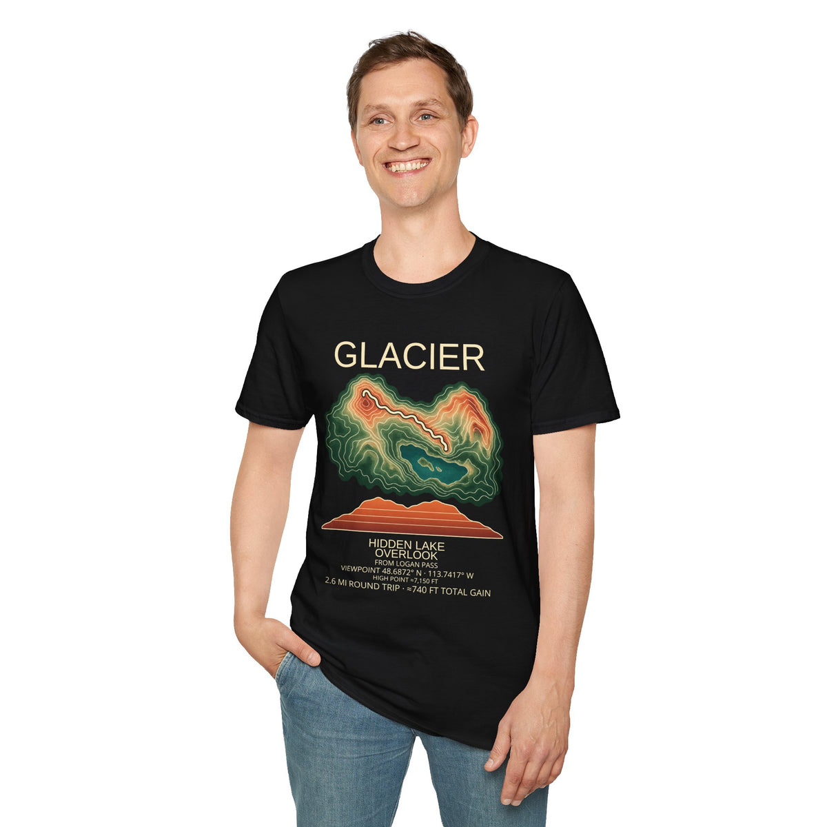 Hidden Lake Overlook Hiking T-Shirt | Glacier
