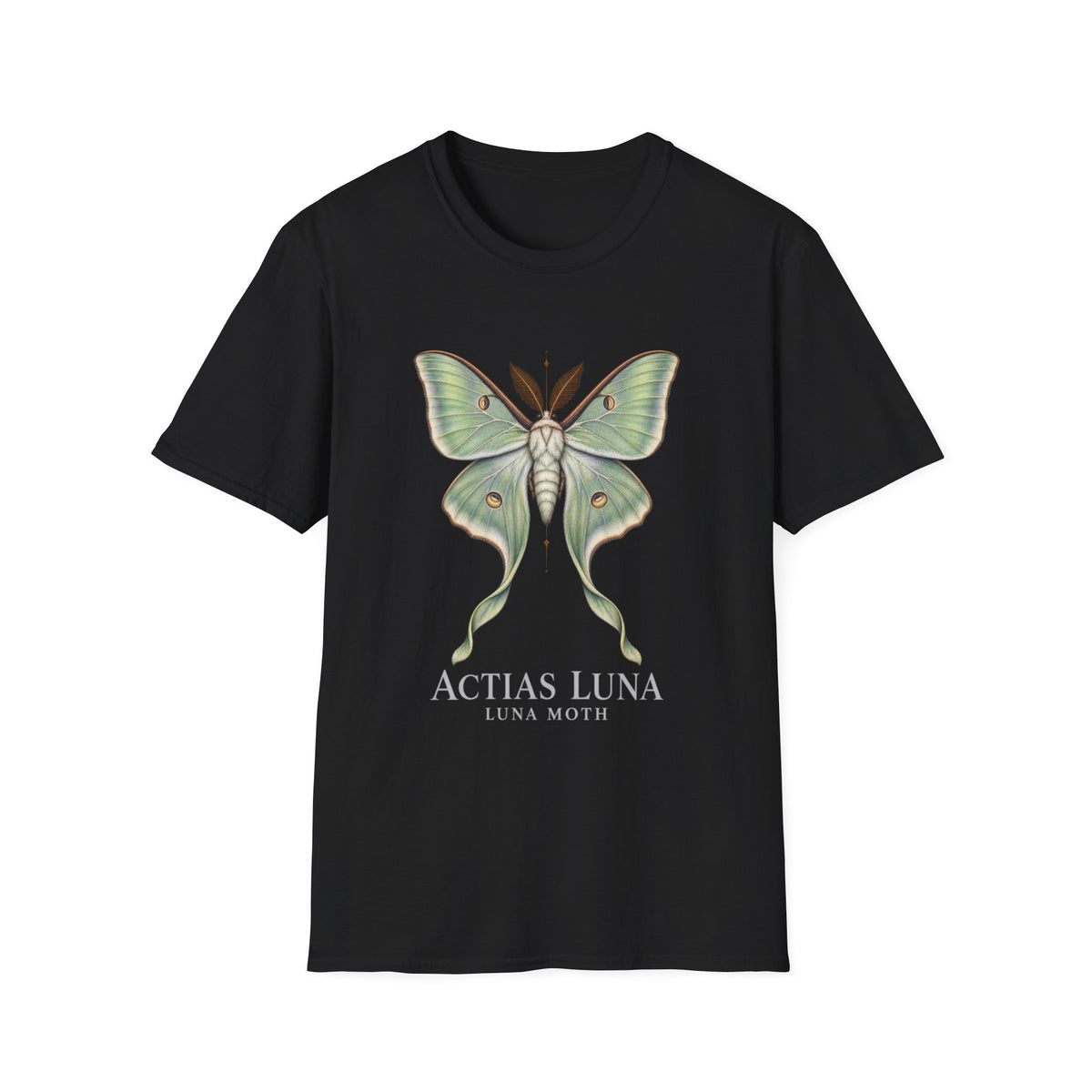 Luna Moth Natural History T-Shirt | Actias luna