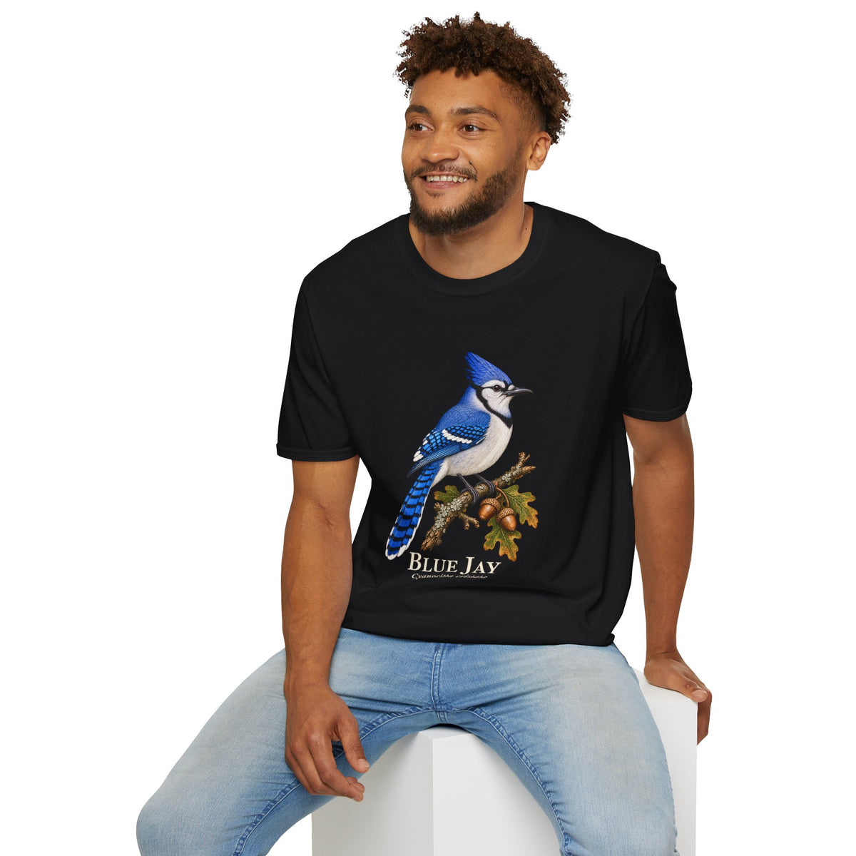 Blue Jay Birdwatching T-Shirt — Oak Perch