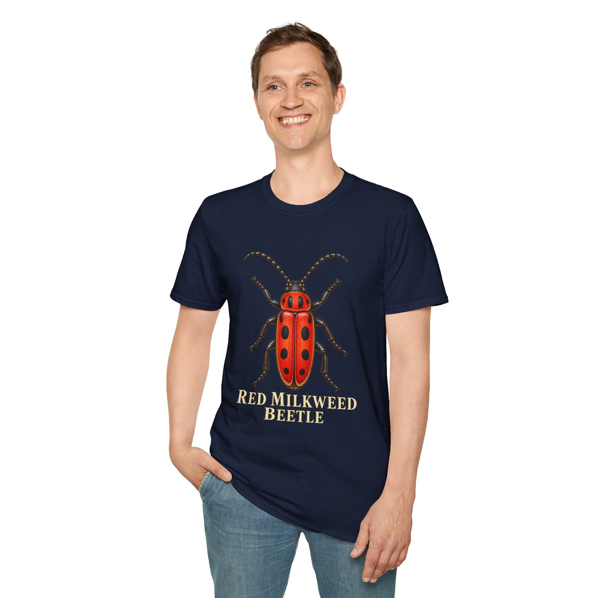 Red Milkweed Beetle Entomology T-Shirt