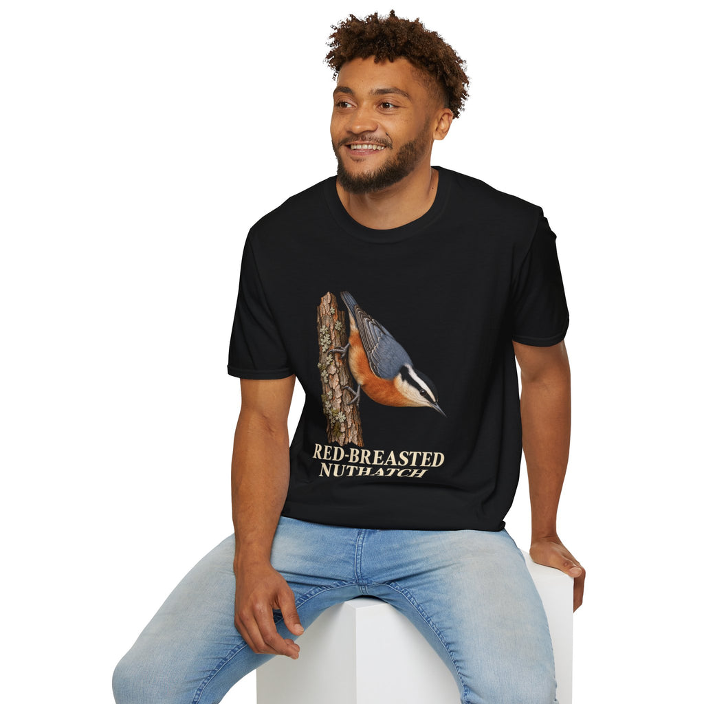 Red-Breasted Nuthatch Birdwatching T-Shirt