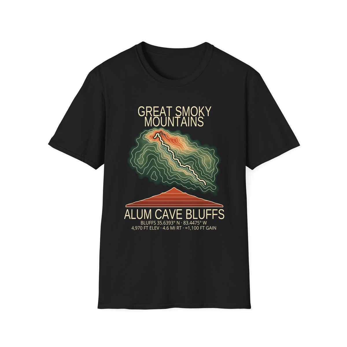 Alum Cave Bluffs Hiking T-Shirt | Great Smoky Mountains