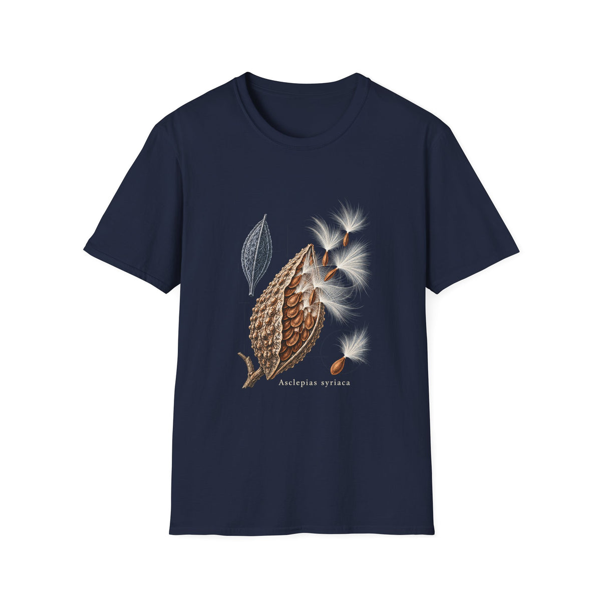 Common Milkweed Seedpod Botanical T-Shirt