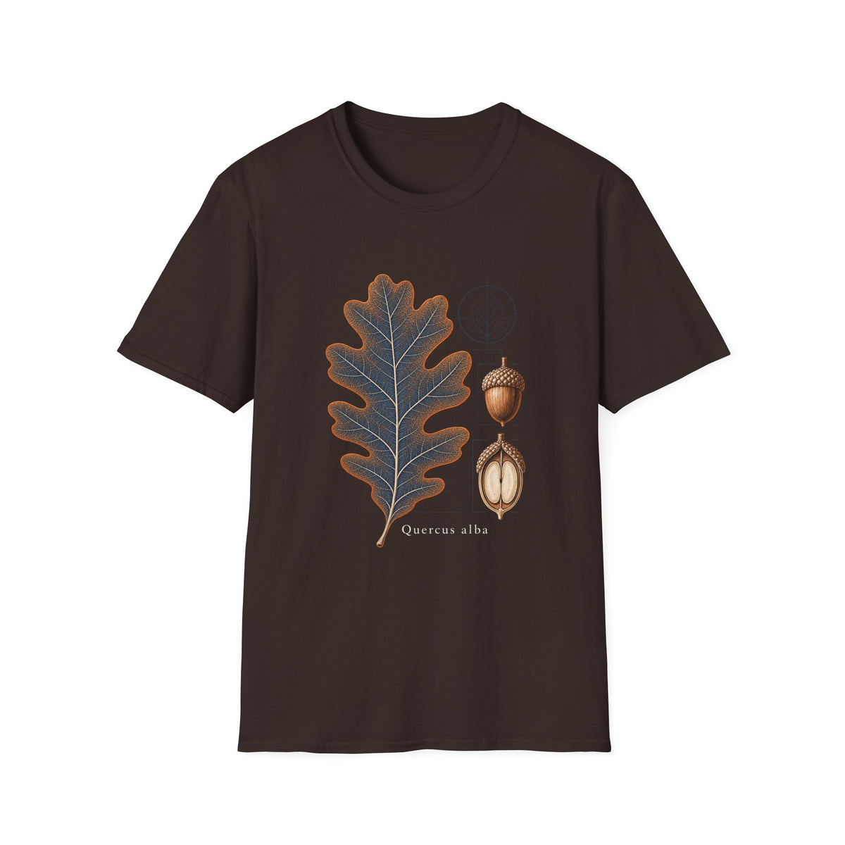 White Oak Leaf & Acorn Botanical T-Shirt