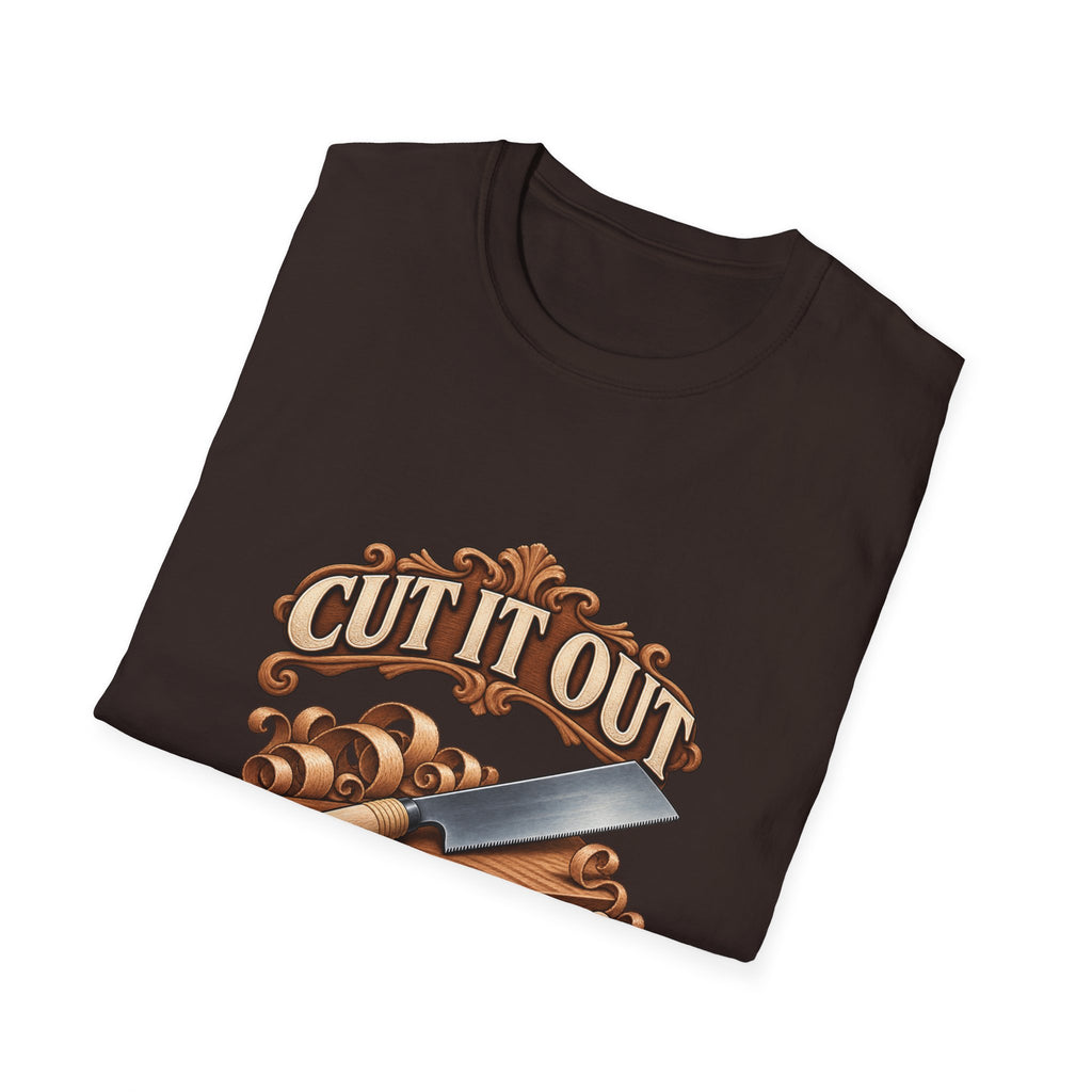 Cut It Out Keep It Flush Woodworking T-Shirt