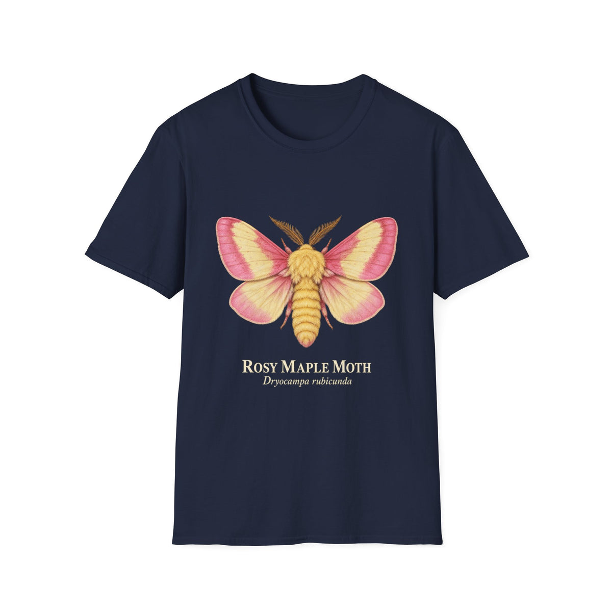 Rosy Maple Moth Natural History T-Shirt