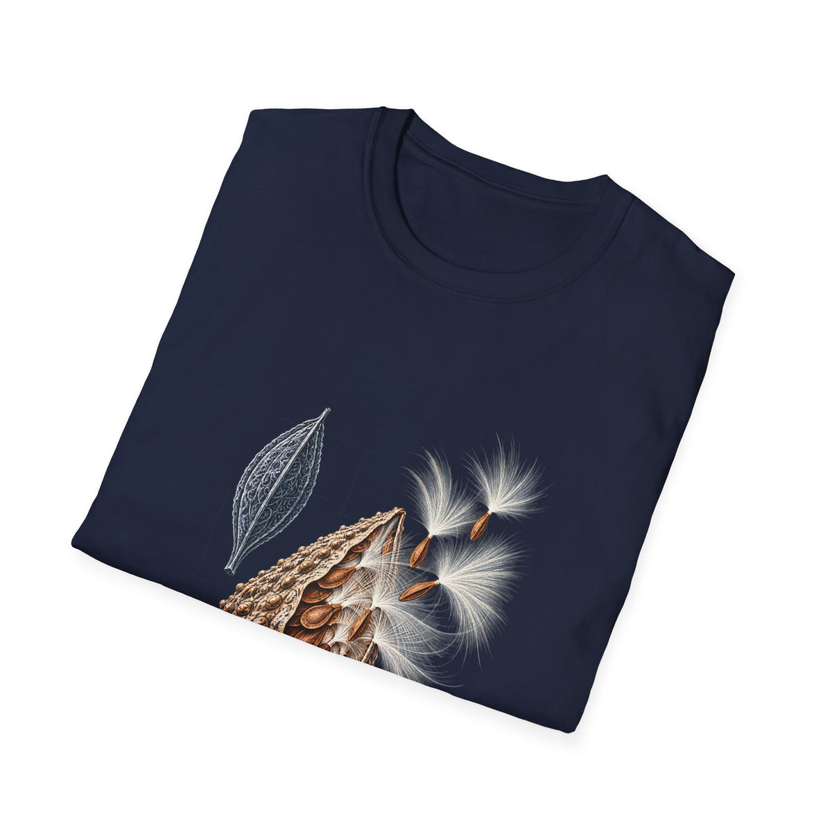 Common Milkweed Seedpod Botanical T-Shirt