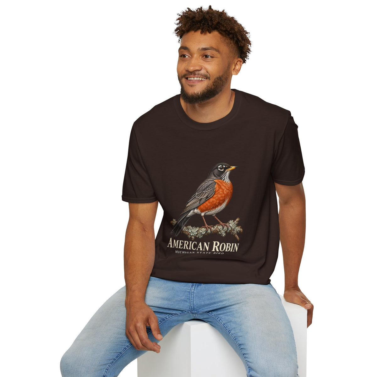 American Robin Michigan State Bird T-Shirt