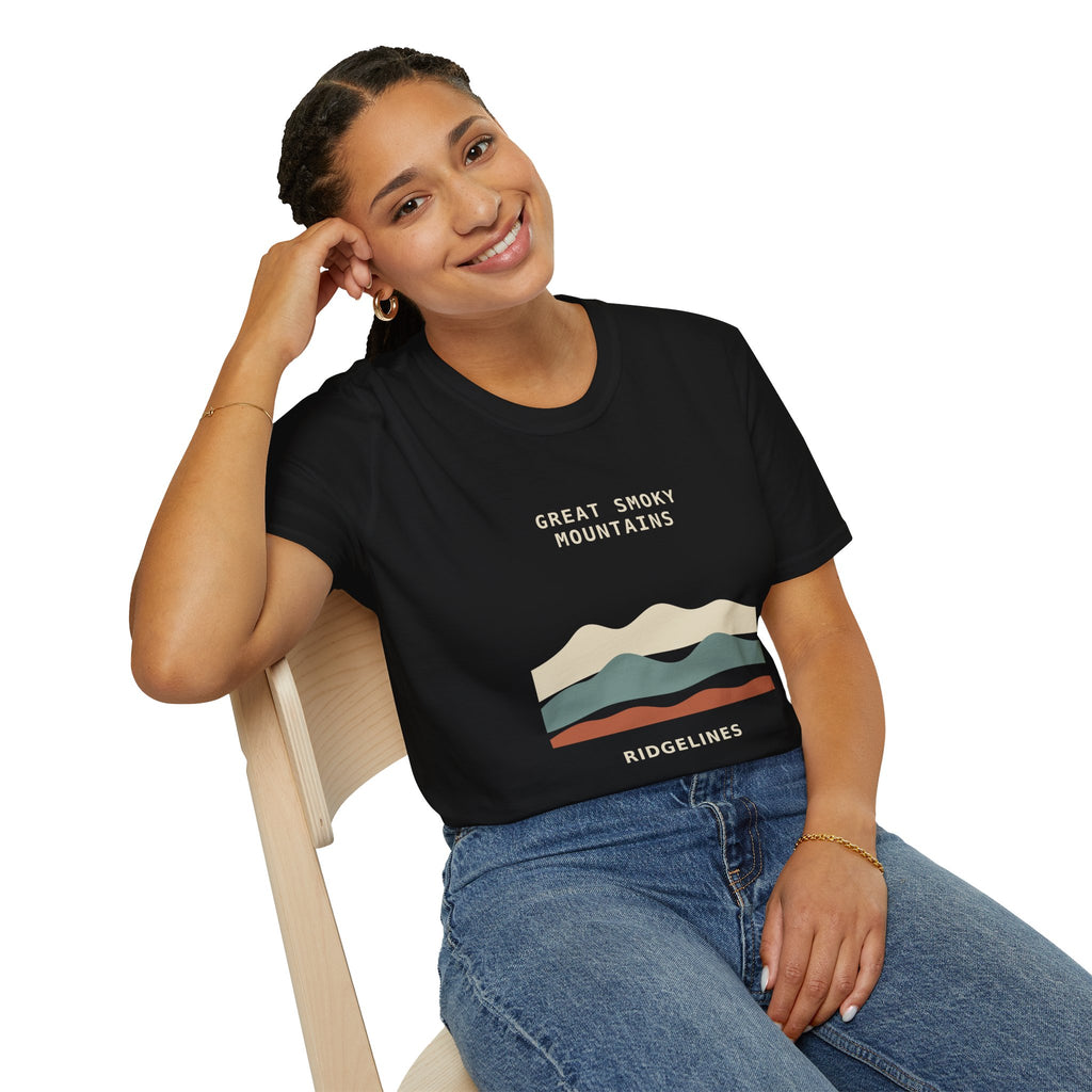 Great Smoky Mountains Ridgelines Graphic T-Shirt