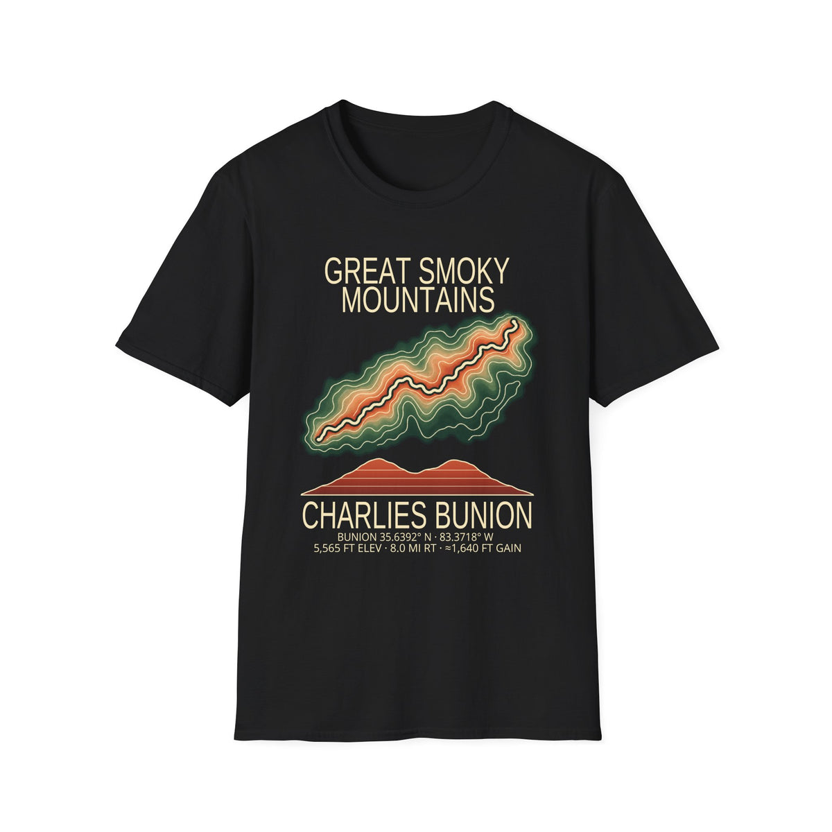 Charlies Bunion Hiking T-Shirt | Great Smoky Mountains