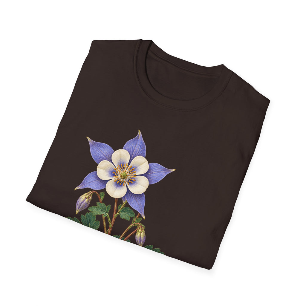Colorado Blue Columbine State Flower T-Shirt
