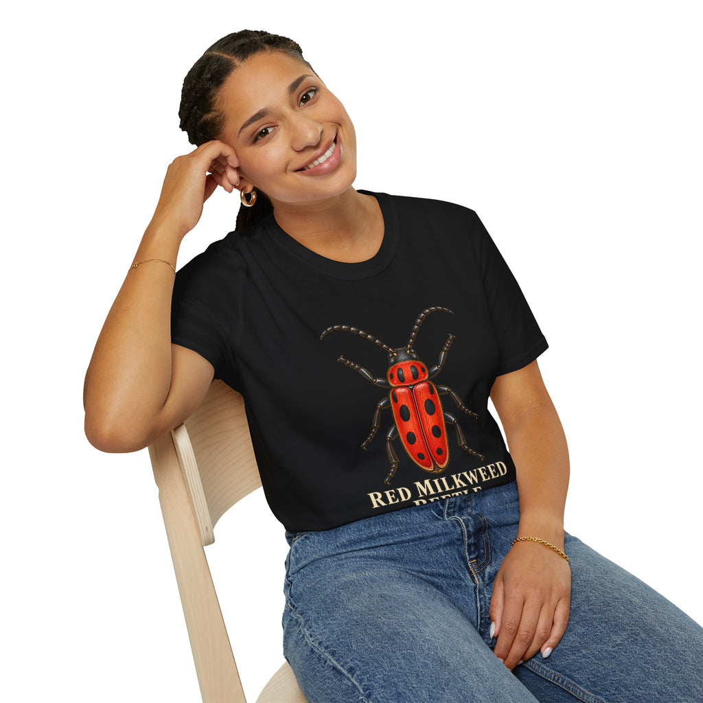Red Milkweed Beetle Entomology T-Shirt