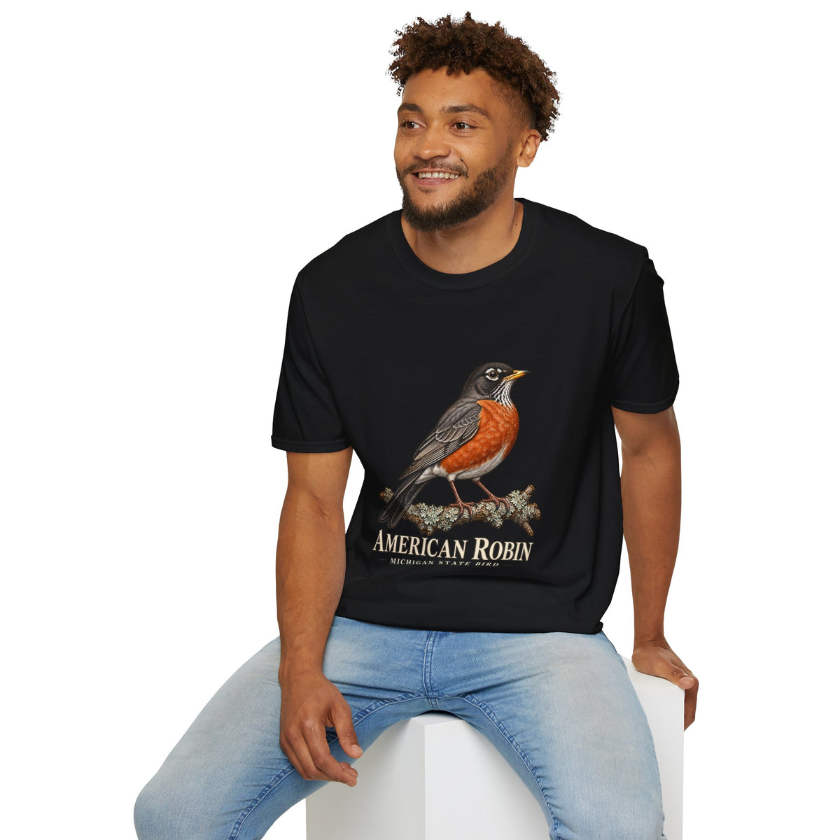 American Robin Michigan State Bird T-Shirt