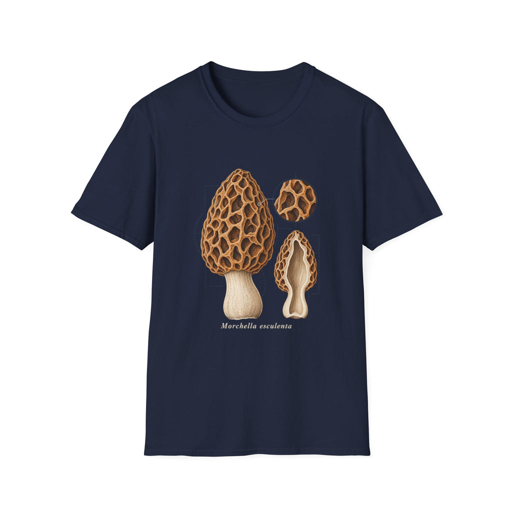 Common Morel Mushroom Study T-Shirt