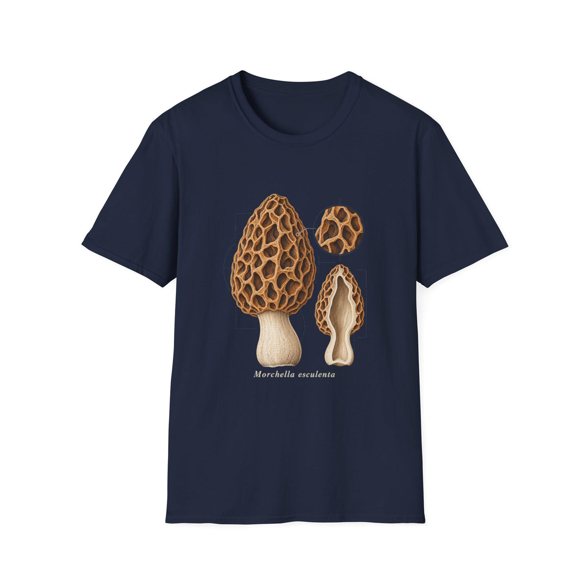 Common Morel Mushroom Study T-Shirt