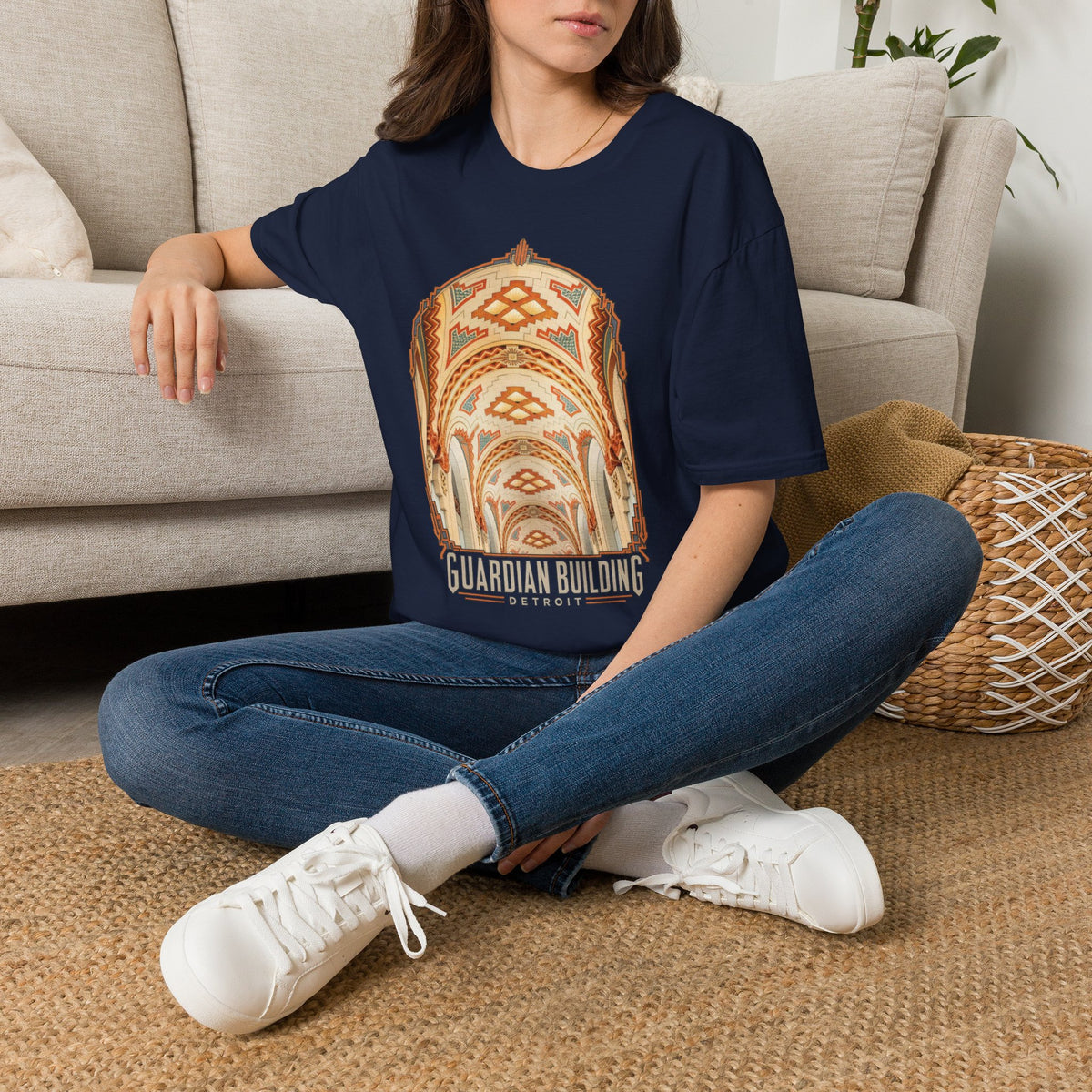 Guardian Building Detroit Architectural T-Shirt