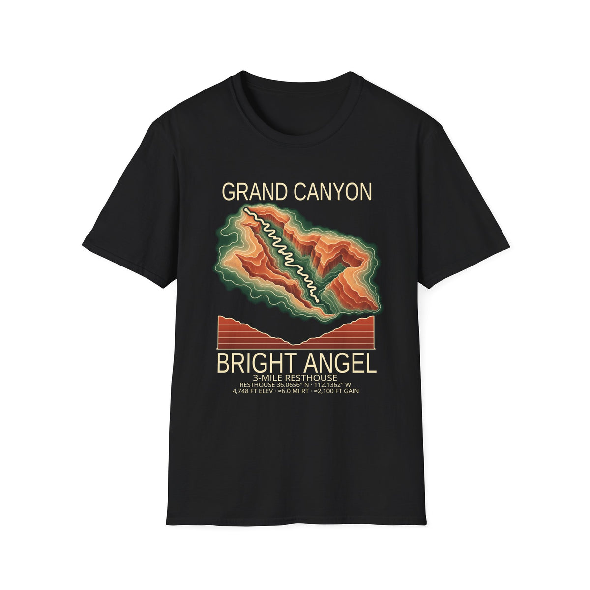 Bright Angel Hiking T-Shirt | Grand Canyon