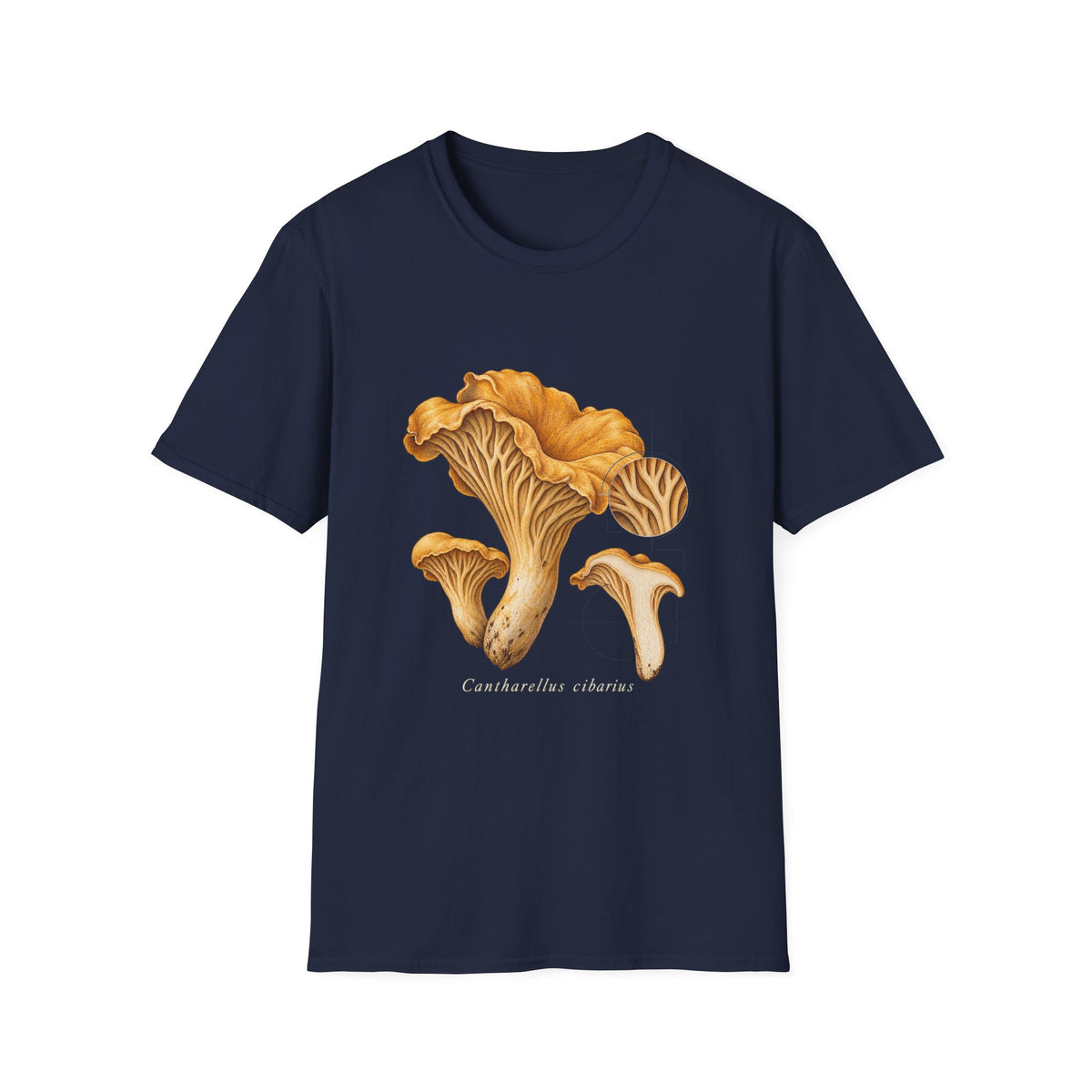 Golden Chanterelle Mushroom Study T-Shirt