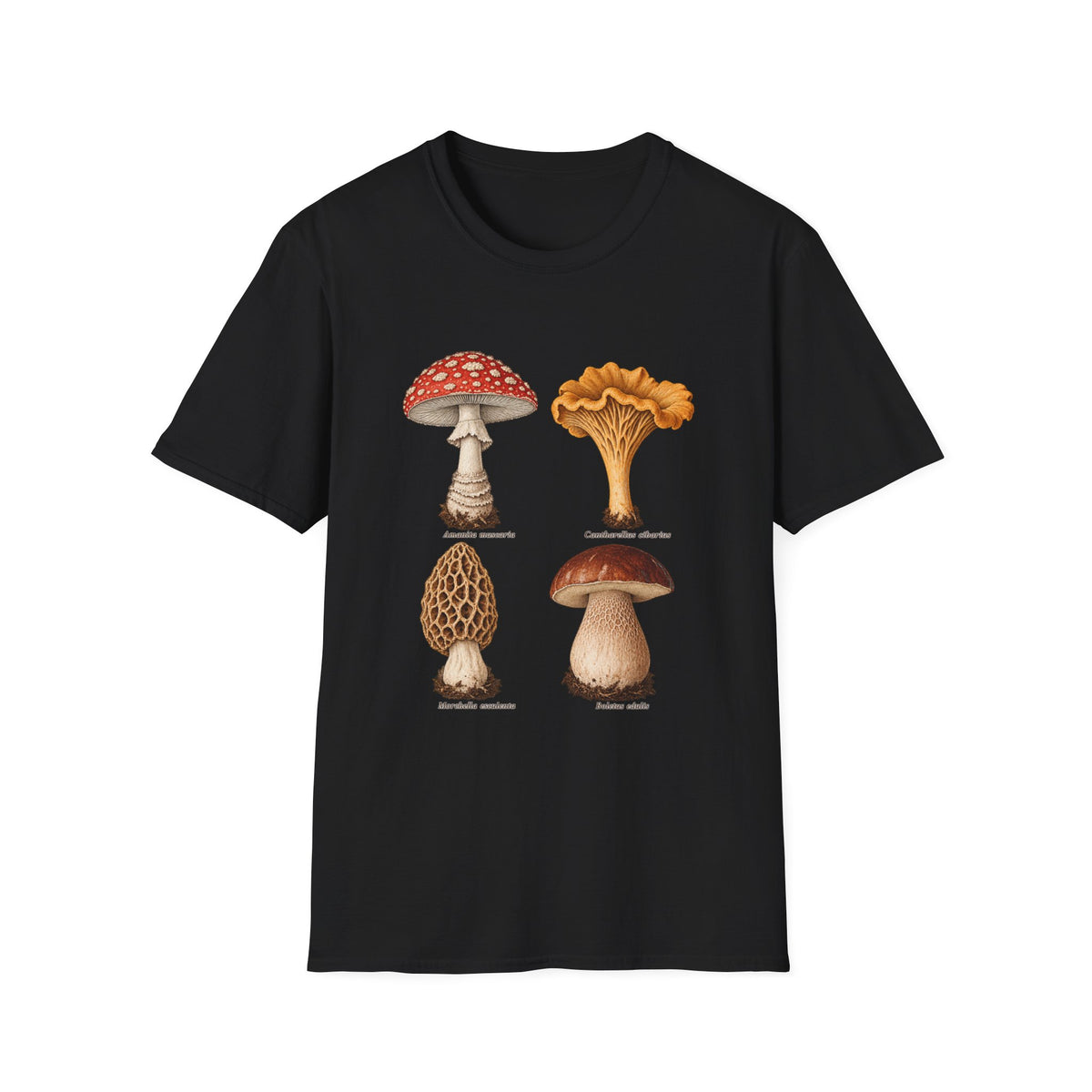 Mixed Fungi Field Plate Mushroom T-Shirt
