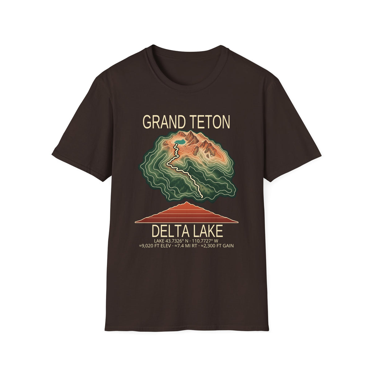 Delta Lake Hiking T-Shirt | Grand Teton