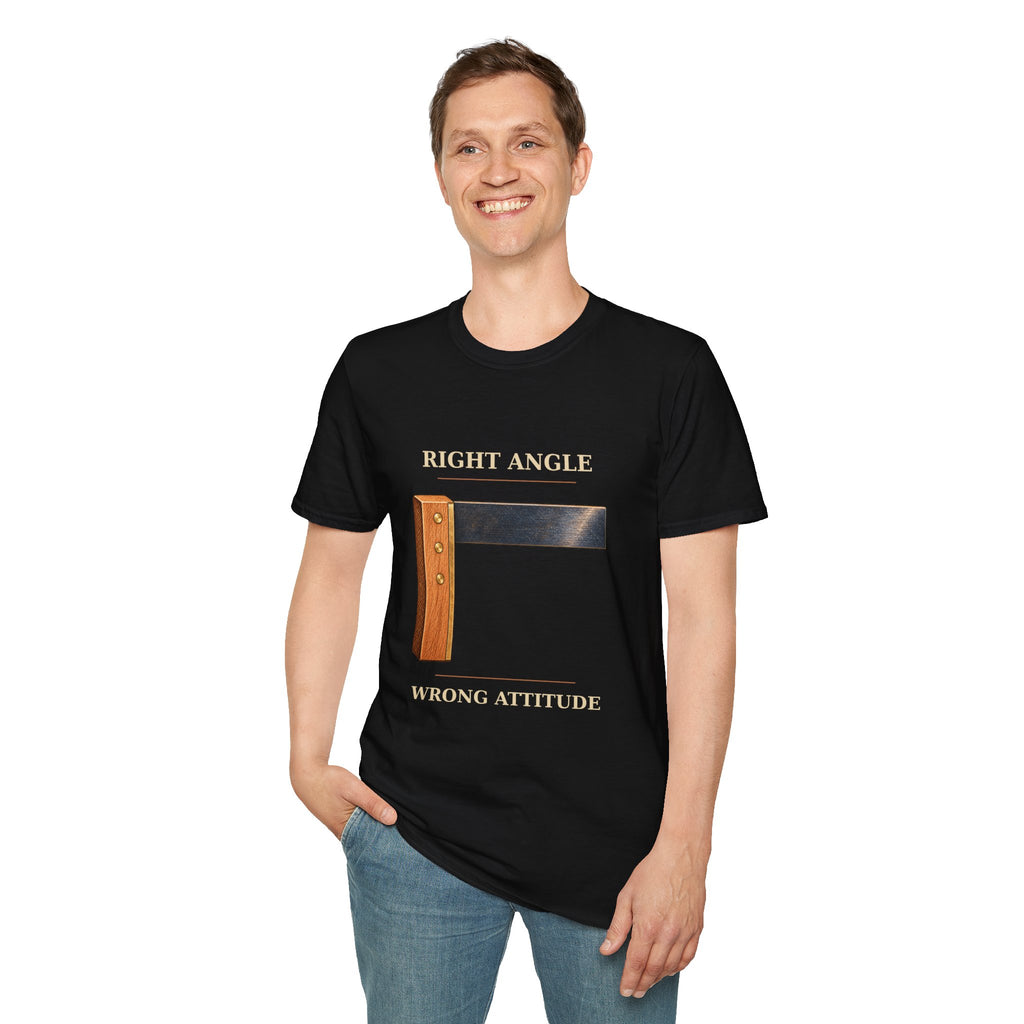 Right Angle Wrong Attitude Carpenter Square T-Shirt