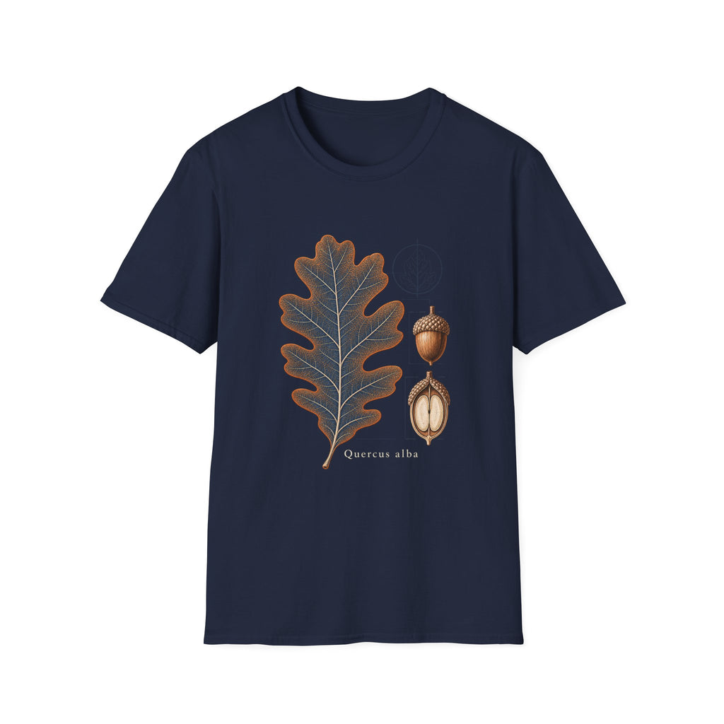 White Oak Leaf & Acorn Botanical T-Shirt