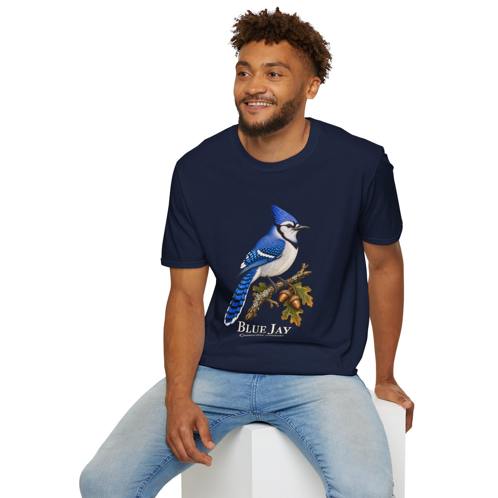 Blue Jay Birdwatching T-Shirt — Oak Perch