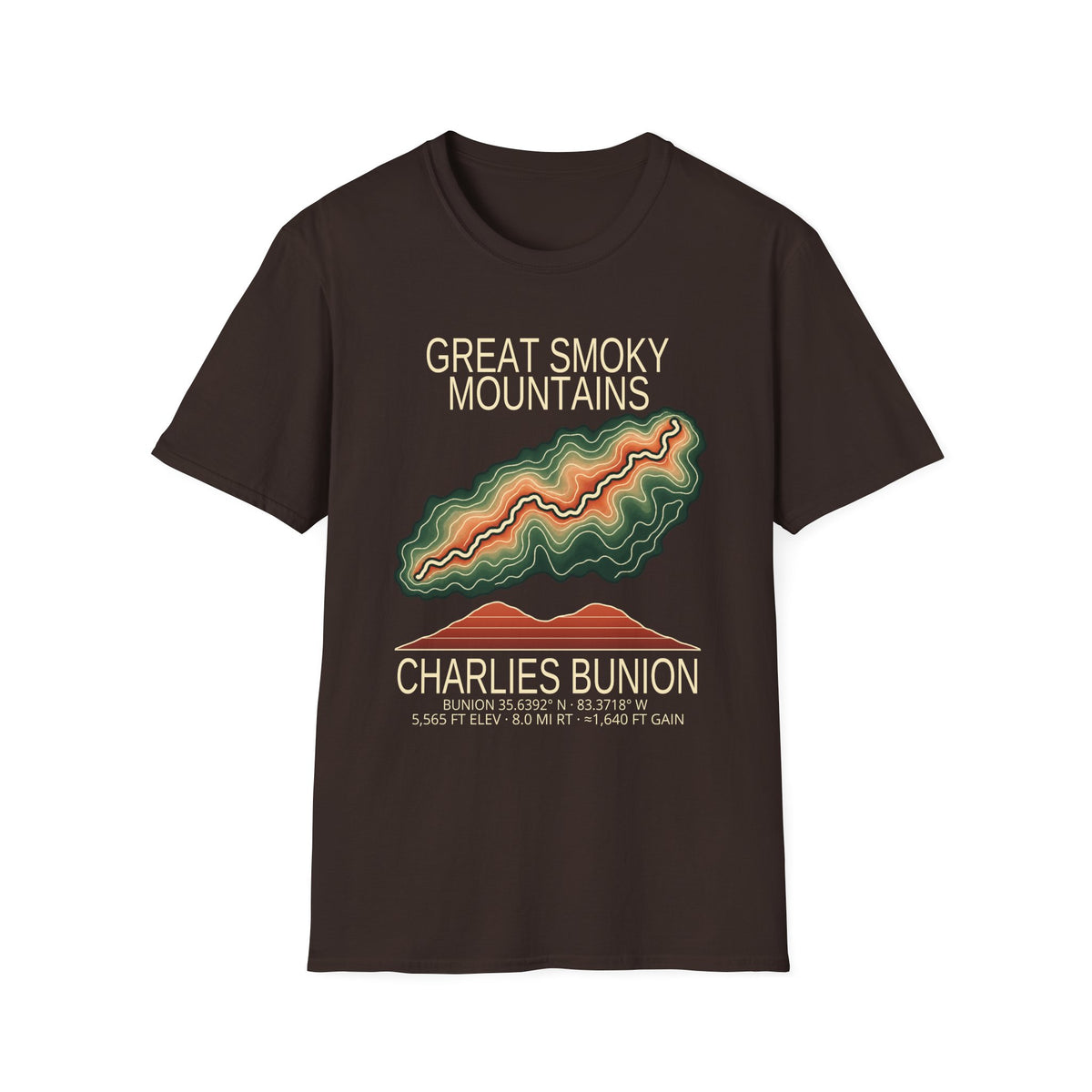 Charlies Bunion Hiking T-Shirt | Great Smoky Mountains