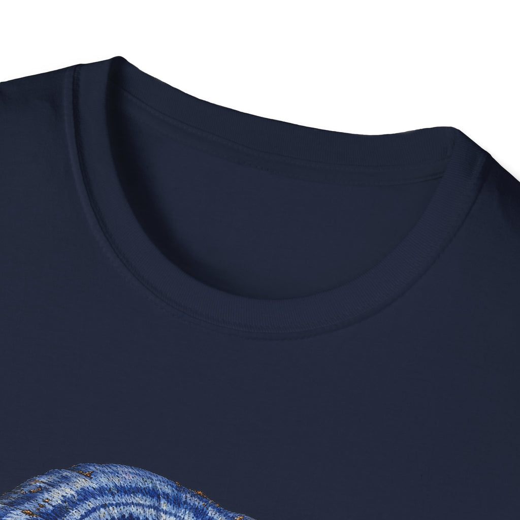 Indigo Milk Cap Mushroom T-Shirt — Woodland Study