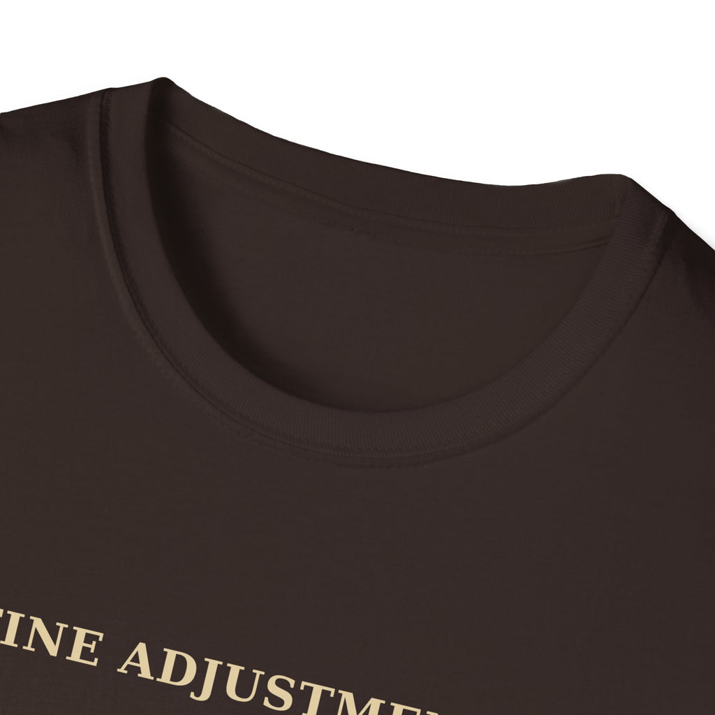 Fine Adjustments Firm Opinions Woodworking Mallet T-Shirt