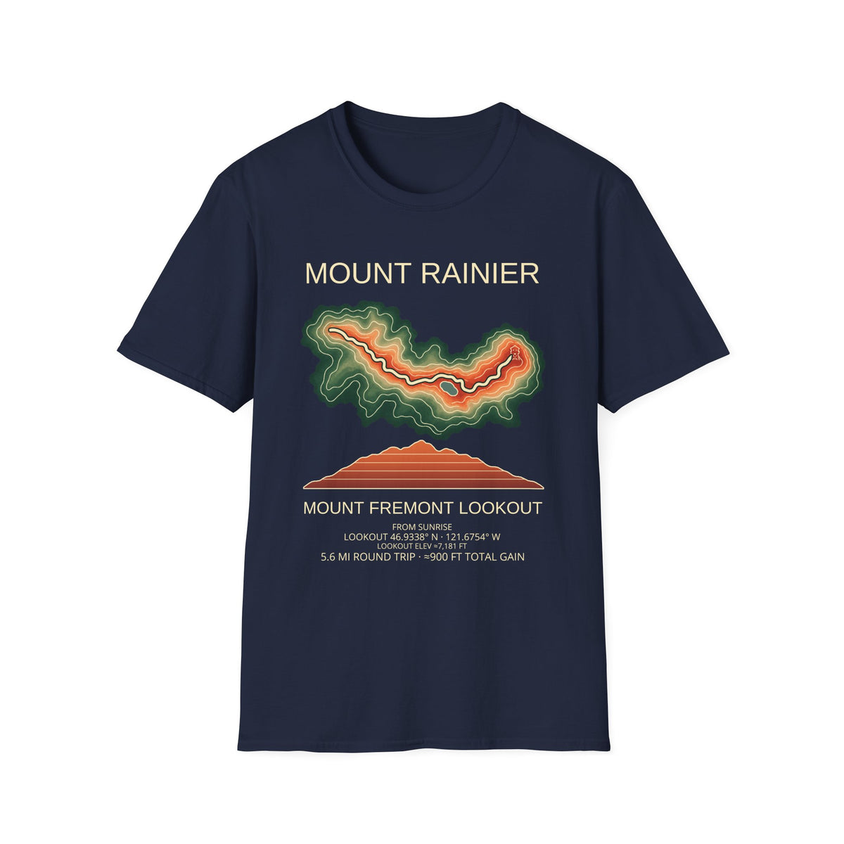 Mount Fremont Lookout Hiking T-Shirt | Mount Rainier