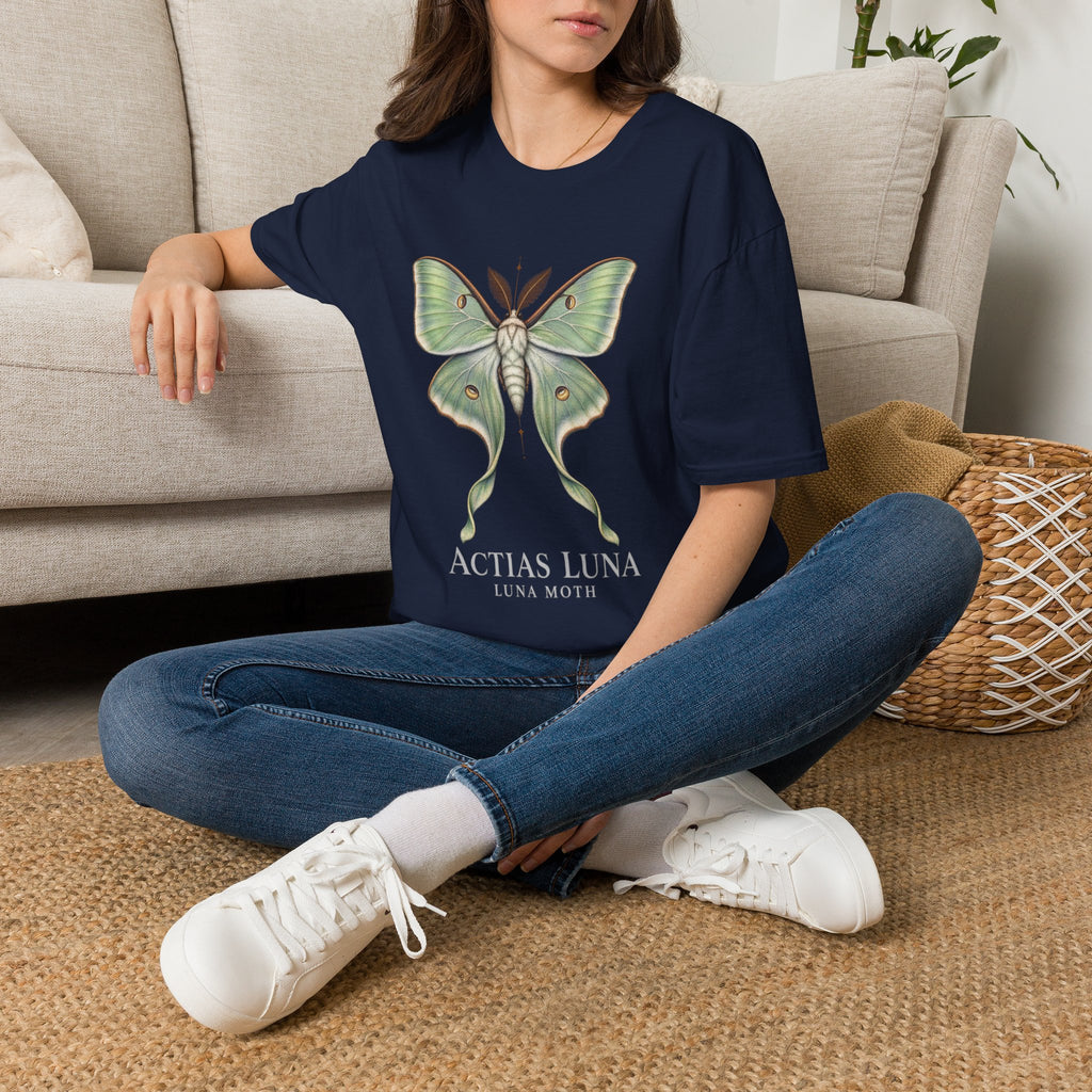 Luna Moth Natural History T-Shirt | Actias luna