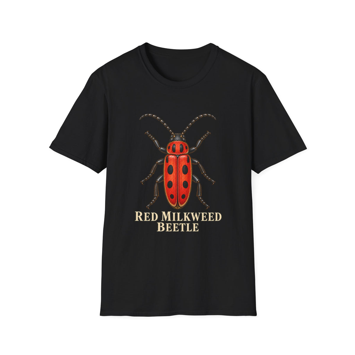Red Milkweed Beetle Entomology T-Shirt