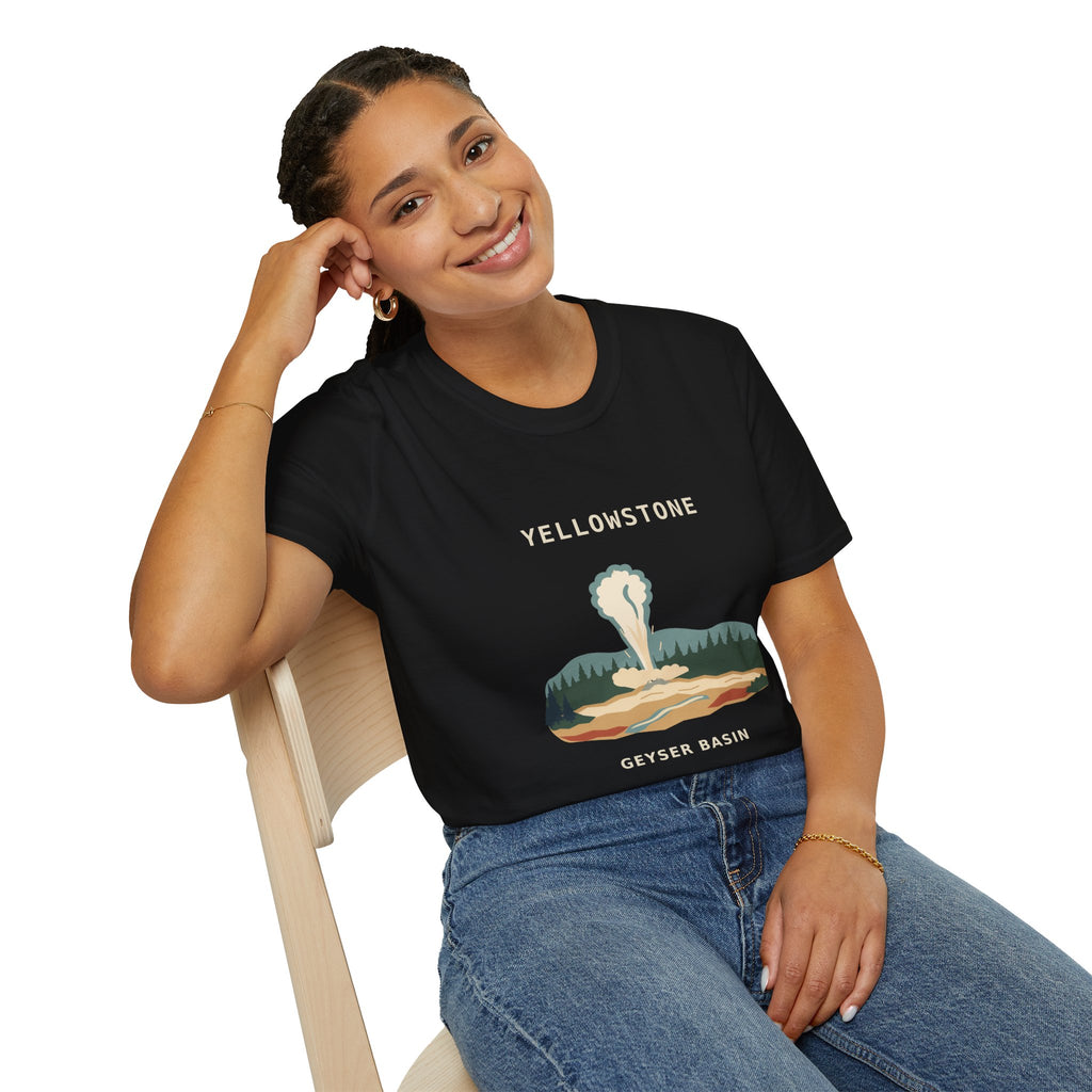Yellowstone Geyser Basin Graphic T-Shirt
