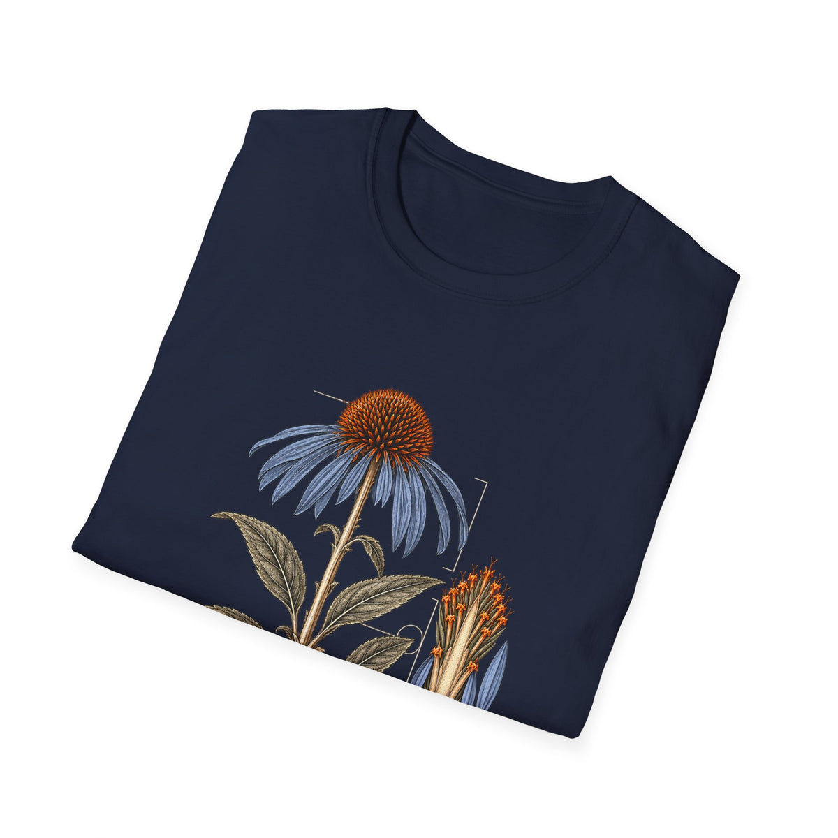 Purple Coneflower Botanical Study T-Shirt