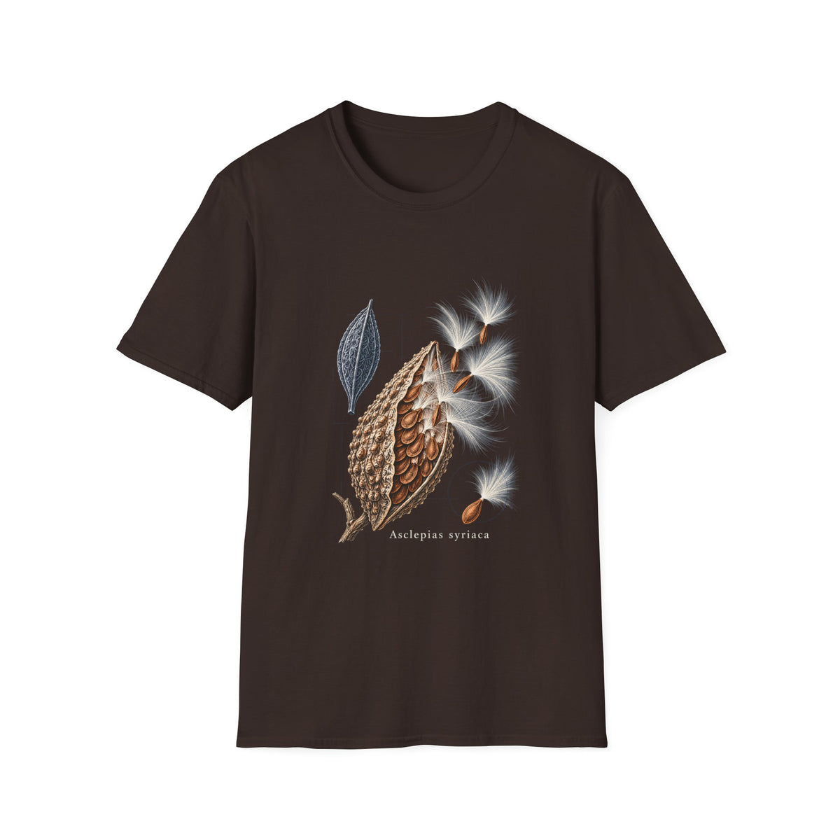 Common Milkweed Seedpod Botanical T-Shirt