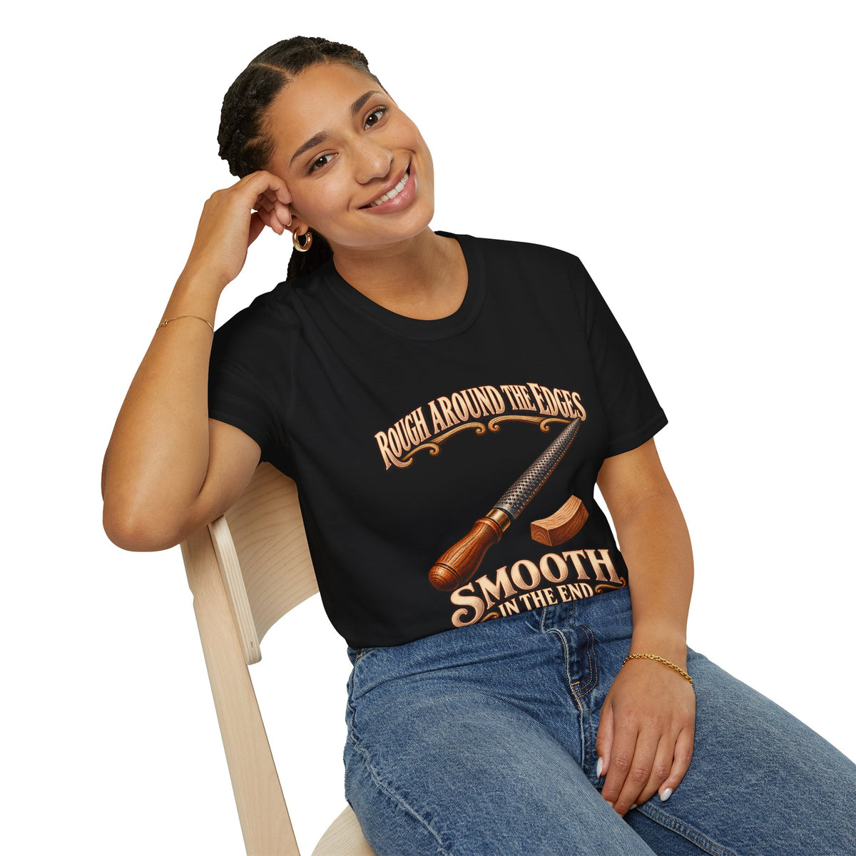 Rough Around the Edges Cabinet Rasp Woodworking T-Shirt