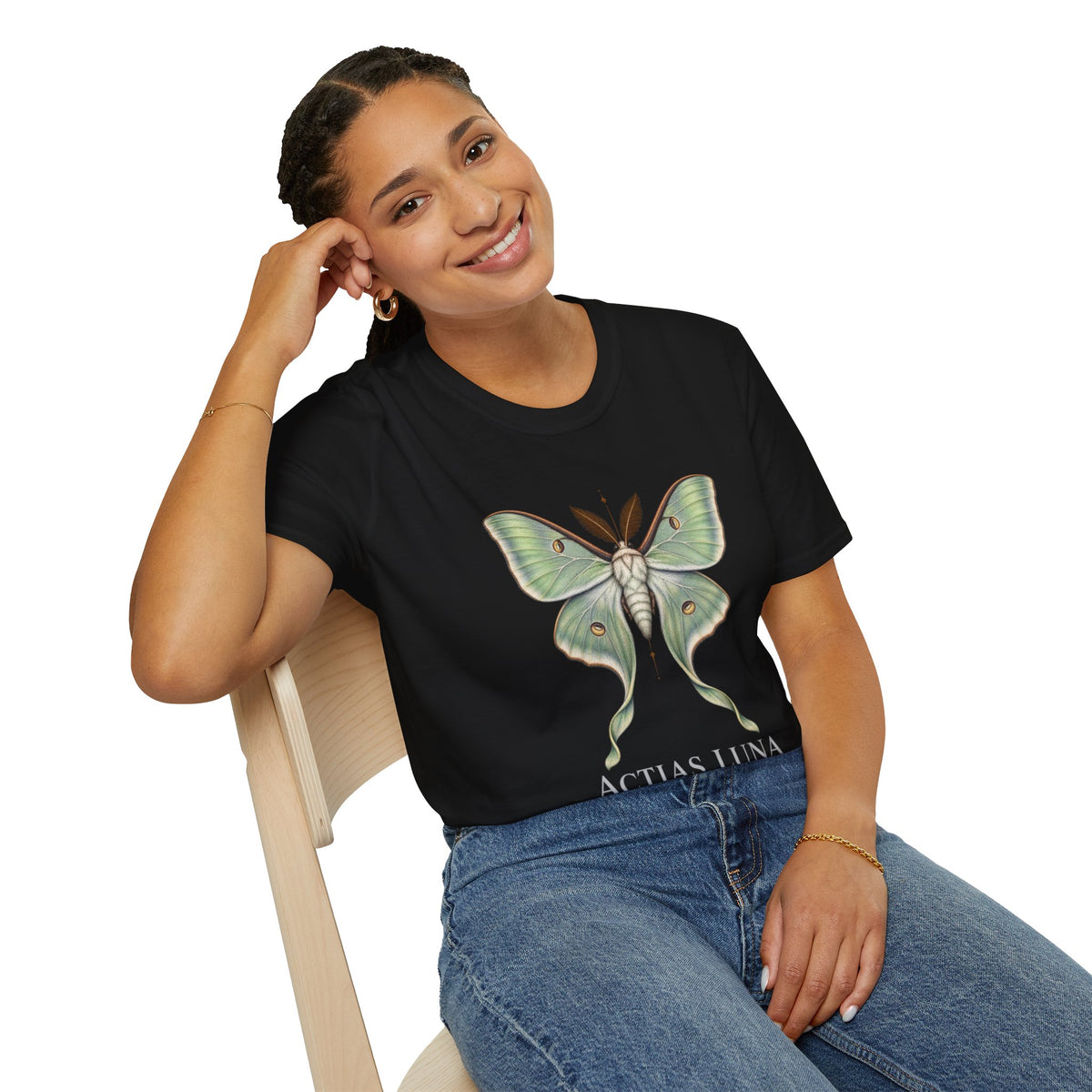 Luna Moth Natural History T-Shirt | Actias luna