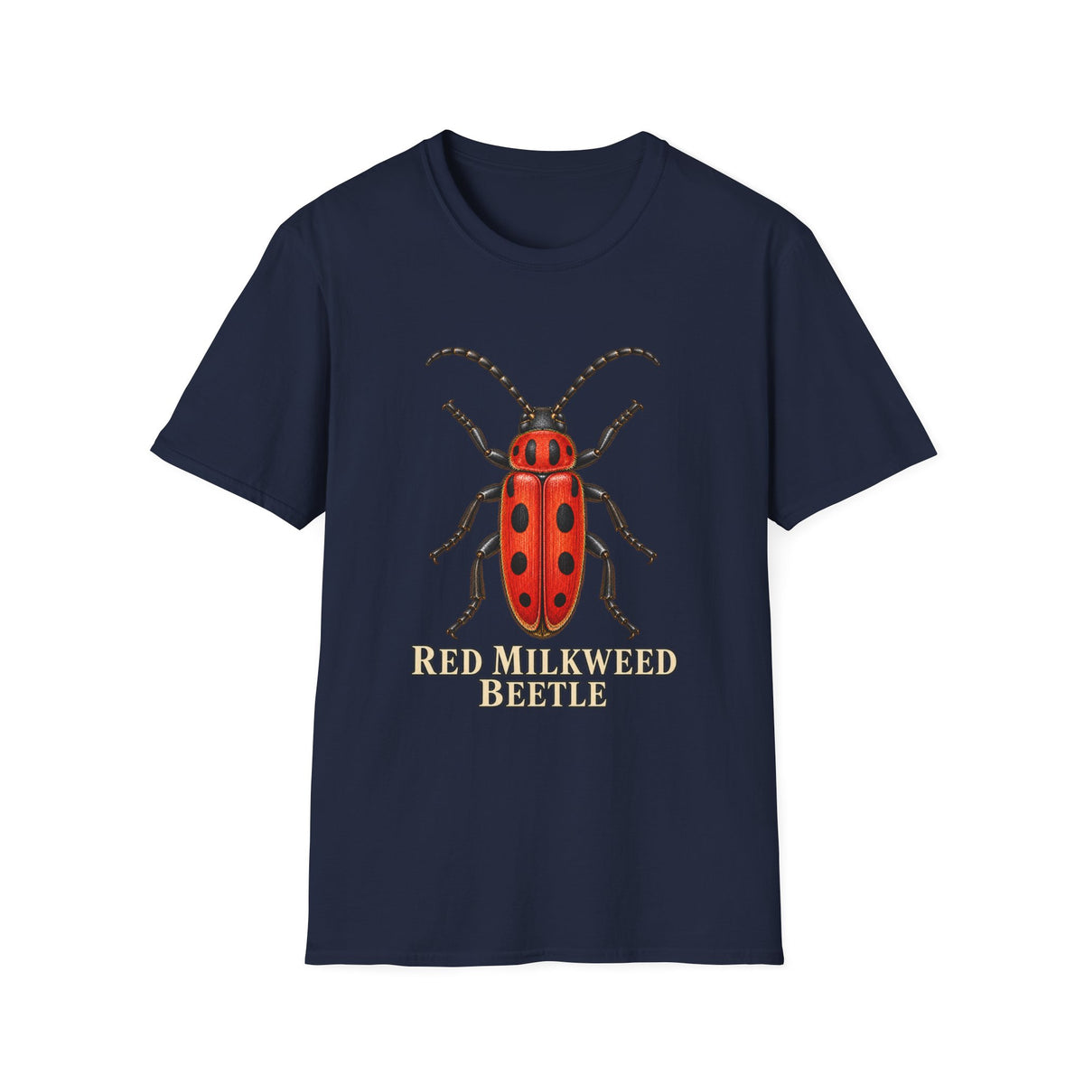 Red Milkweed Beetle Entomology T-Shirt