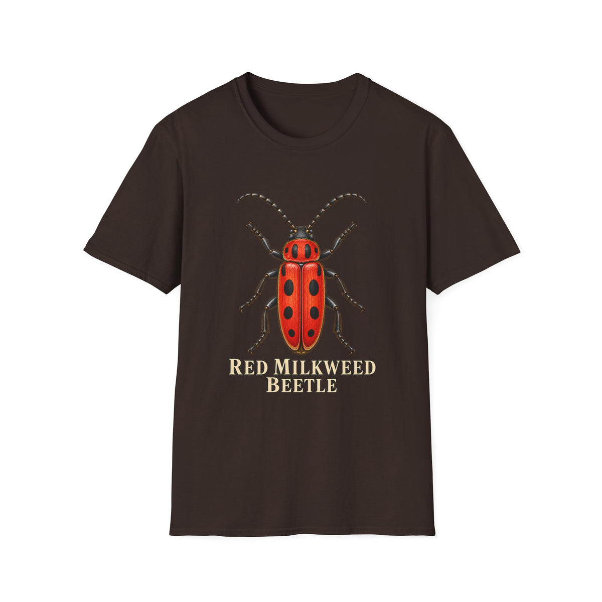 Red Milkweed Beetle Entomology T-Shirt