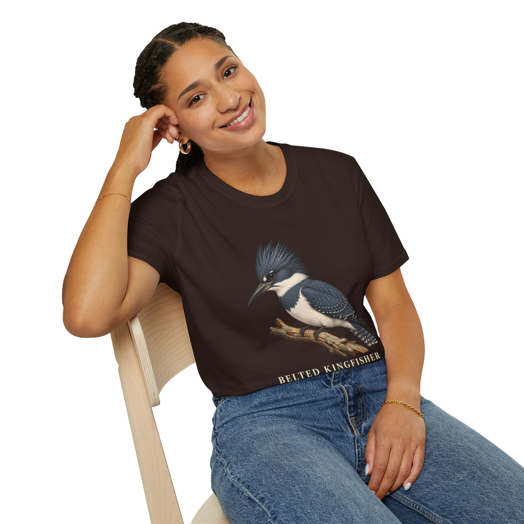 Belted Kingfisher Birdwatching T-Shirt