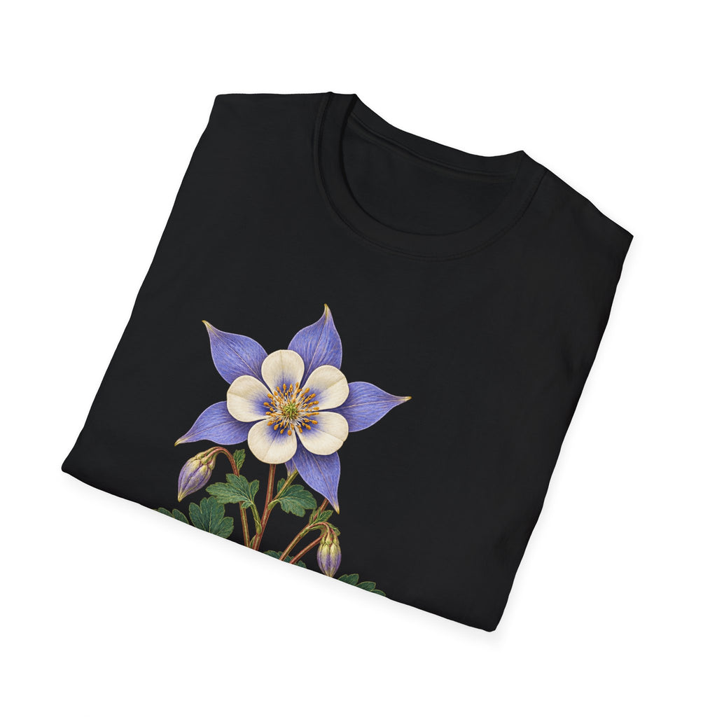 Colorado Blue Columbine State Flower T-Shirt